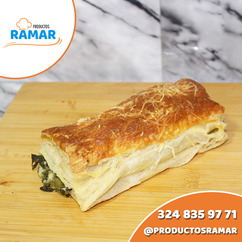 Hojaldre Espinaca con queso crema